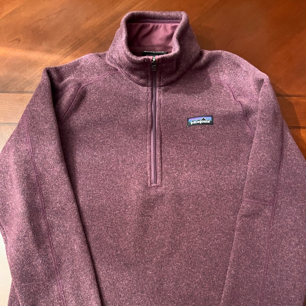 Burgundy Patagonia Fleece Quarter-zip